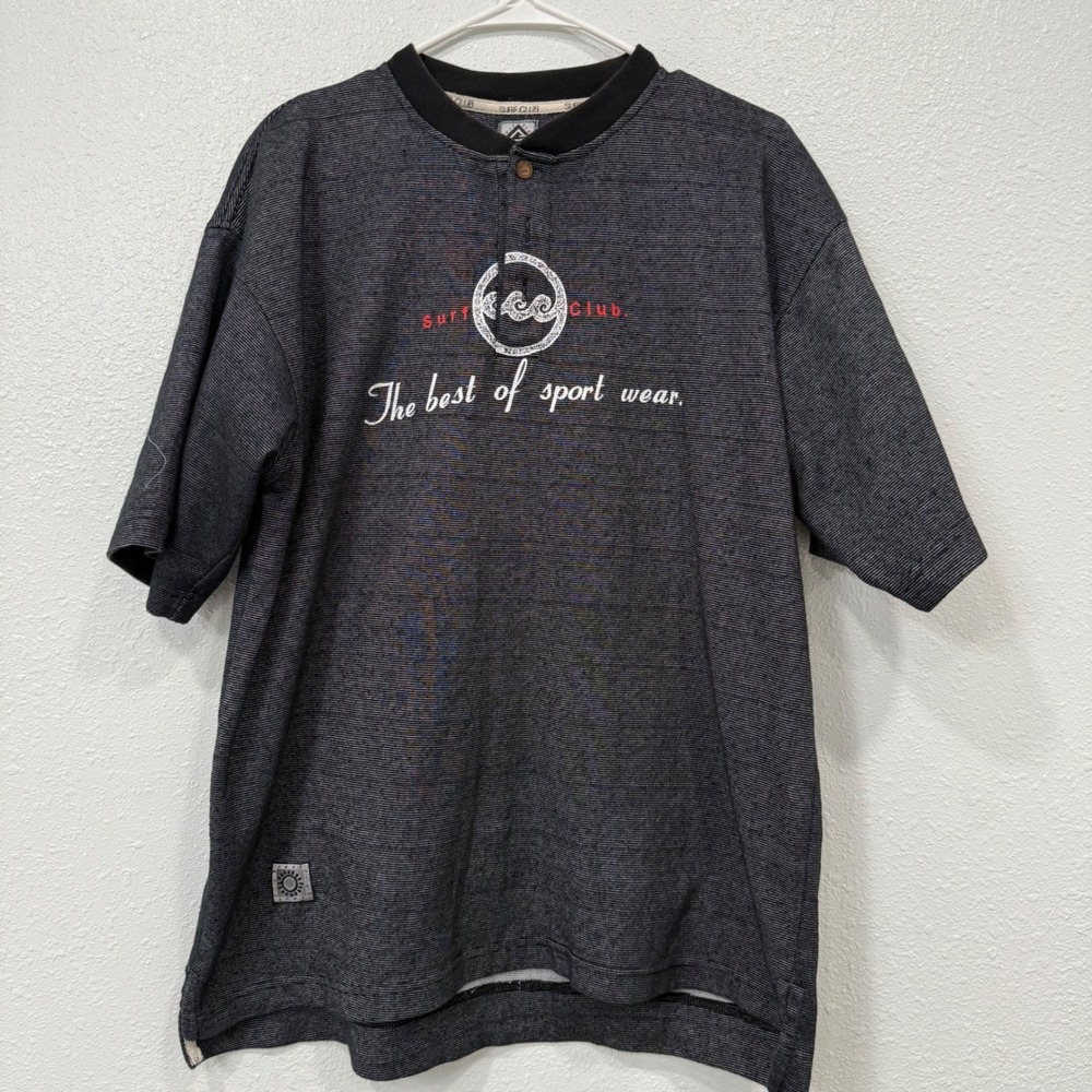 Surf Club The Best of Sport Wear Henley Shirt‎ Men's Medium